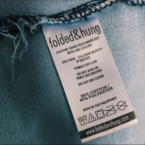 FOLDED & HUNG ||| Denim Off Shoulder w/ Straps - Picture 3 of 3